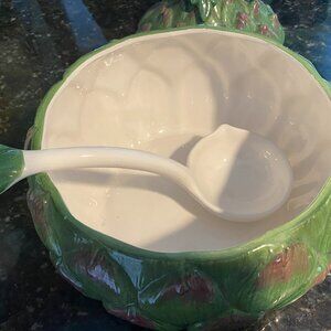 Artichoke soup tureen